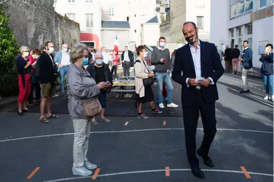Edouard Philippe a voté dimanche au Havre.