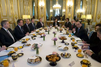 David Cameron au soutien de François Hollande