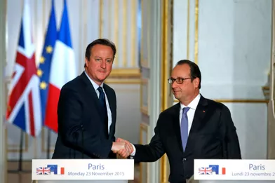 David Cameron au soutien de François Hollande