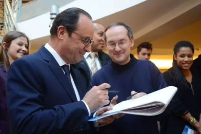 François Hollande, rédacteur en chef d'un jour