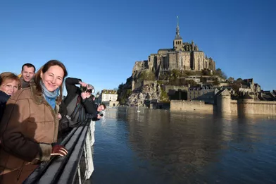 Le Mont-Saint-Michel, carte postale préférée des politiques