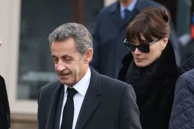 Nicolas Sarkozy et son épouse Carla.