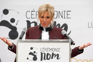 Brigitte Macron a prononcé son premier discours officiel.