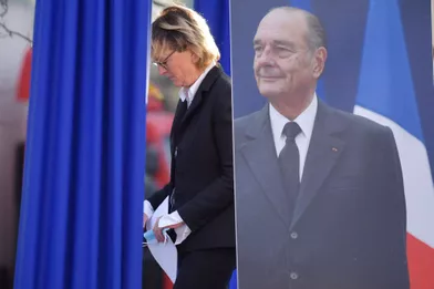 Claude Chirac lors del'inauguration du quai Jacques-Chirac lundi.