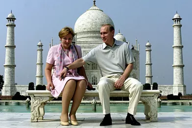 Vladimir Poutine et son ex-épouse Lyudmila en octobre 2000.