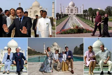Le Taj Mahal, passage obligé des politiques