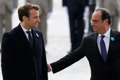 Emmanuel Macron et François Hollande