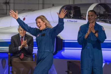 Lors de la présentation des nouveaux astronautes en formation de la Nasa,au centre spatial Johnson, à Houston (Texas), le 6 décembre 2021.