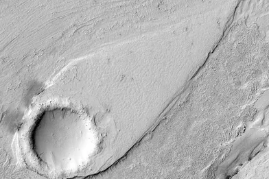 La valléeLethe Vallis sur la planète Mars