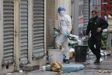 L'appartement de Saint-Denis après l'assaut