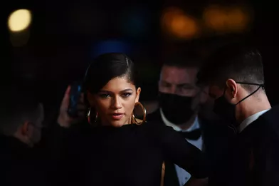 Zendaya à la remise du Ballon d'or 2021, le 29 novembre à Paris.