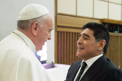 Avec le pape François en 2014.