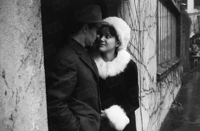 Anna Karina et Jean-Luc Godard, en février 1963.