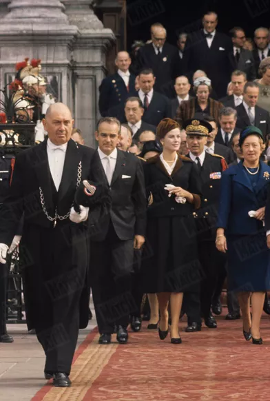 Grace de Monaco et le prince Rainier à Paris, en octobre 1959.