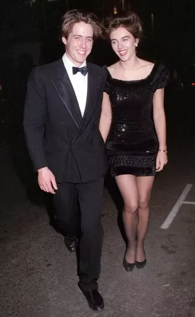 Elizabeth Hurley et Hugh Grant en mai 1993.