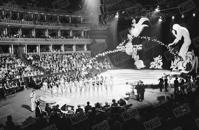 Election de Miss Monde 1980 au Royal Albert Hall de Londres, 13 novembre 1980.