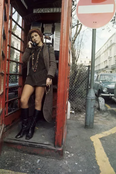Marlène Jobert à Londres, mai 1970.