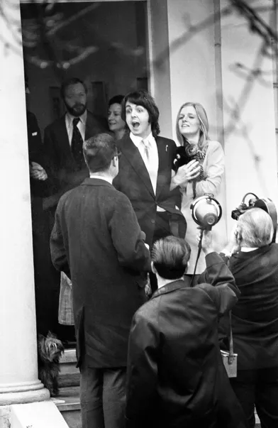 Le mariage de Paul et Linda McCartney, le 12 mars 1969.