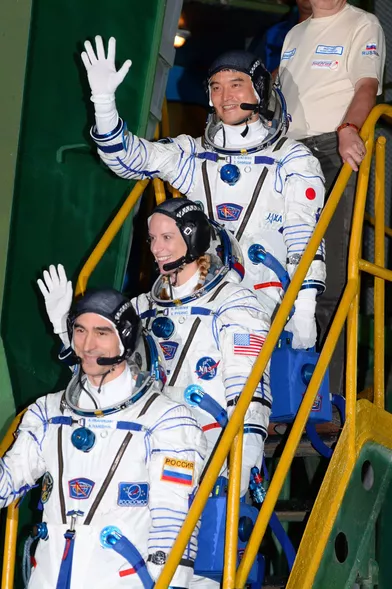 Trois astronautes sont partis dans l’espace pour rejoindre de l’ISS