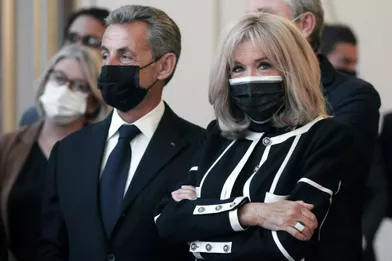 Nicolas Sarkozy et Brigitte Macron.