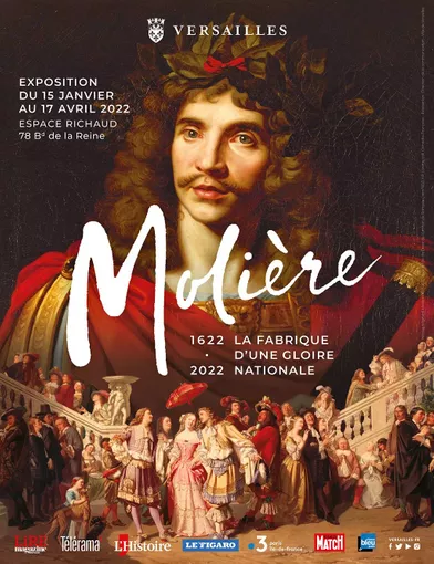L'affiche de l'exposition Molière à la ville de Versailles.