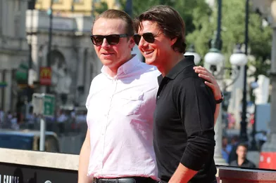 Simon Pegg et Tom Cruise se retrouvent sur le tapis rouge