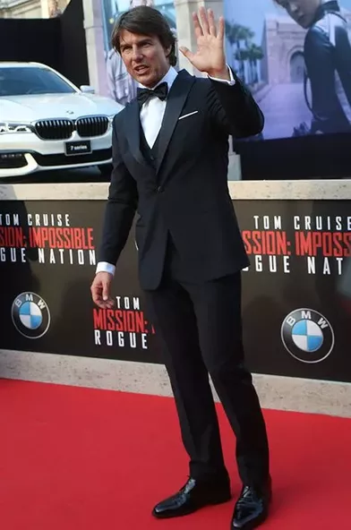 Simon Pegg et Tom Cruise se retrouvent sur le tapis rouge