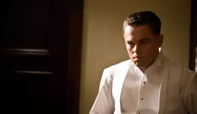 Oscars 2012. Leonardo DiCaprio en J. Edgar Hoover devant la caméra de maître Clint.