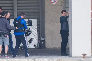 Tom Cruise sur le tournage de &quot;Mission Impossible 6&quot; à Paris