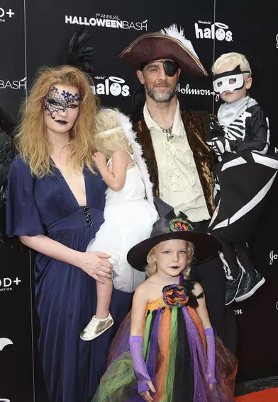 James Van Der Beek et sa famille en 2016