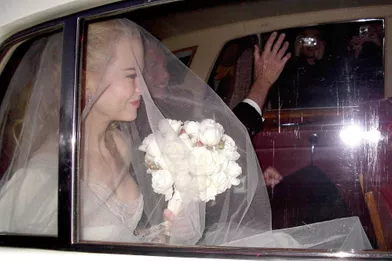 Nicole Kidman le jour de son mariage avec Keith Urban en 2006 à Sydney.