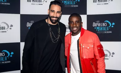 Adil Rami et Rio Mavuba au concert caritatif «Une nuit à Makala» à Lille le 19 mars 2019