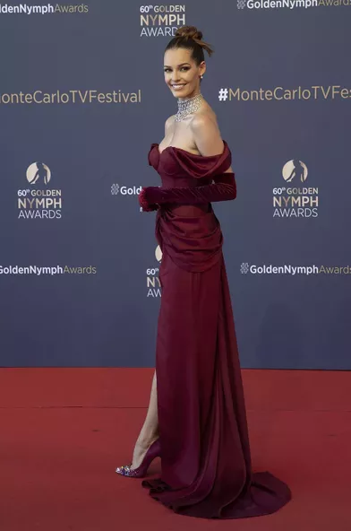 Maëva Couckeà la soirée de clôture du Festival de télévision de Monte-Carlo le 22 juin 2021