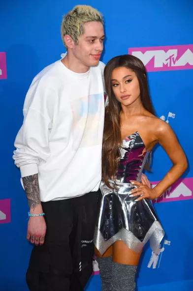 Ariana Grande et Pete Davidson aux MTV Video Music Awards, le 20 août 2018