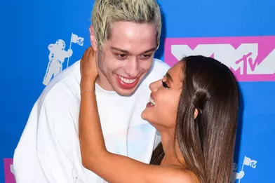 Ariana Grande et Pete Davidson aux MTV Video Music Awards, le 20 août 2018