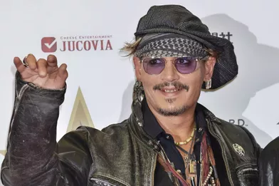 Johnny Depp au Japon en 2016.