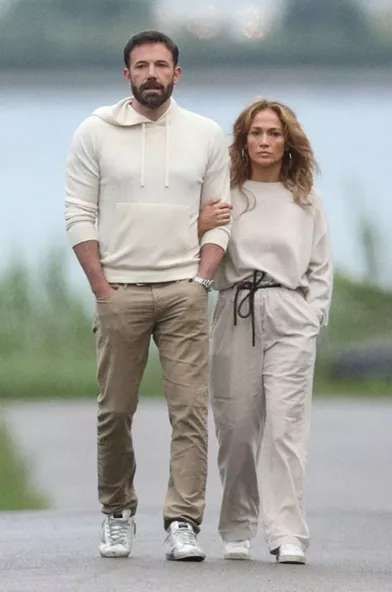 Ben Affleck et Jennifer Lopezdans les Hamptons le 3 juillet 2021
