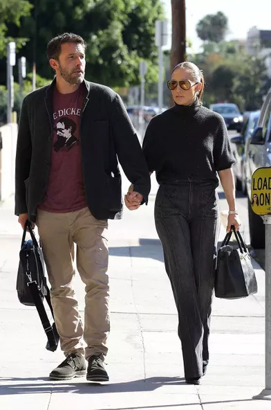 Ben Affleck et Jennifer Lopezà Los Angeles le 27 novembre 2021