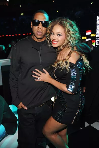 Beyoncé et Jay-Z dans les coulisses des MTV Europe Music Awards à Berlin en 2009