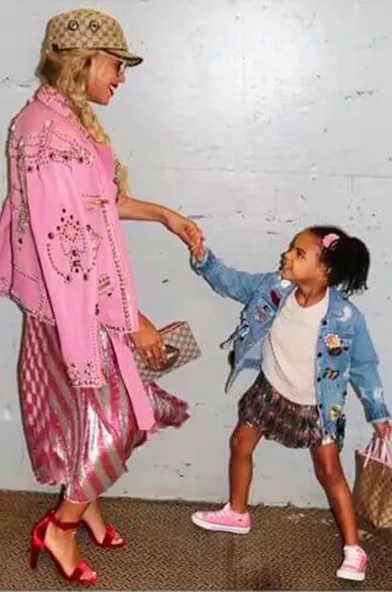 Beyoncé et sa fille Blue Ivy, âgée de cinq ans