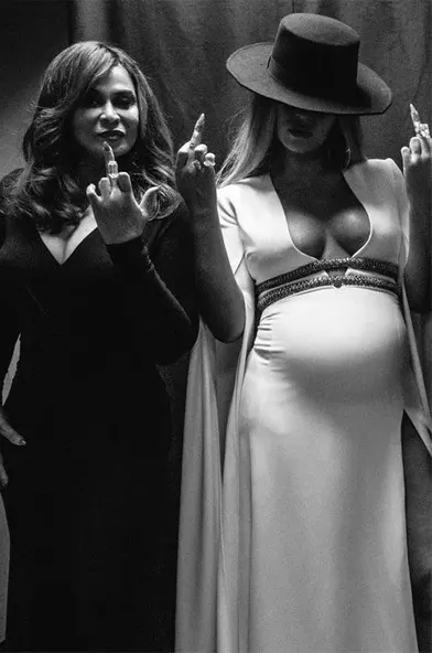 Beyoncé avec sa mère Tina Knowles.