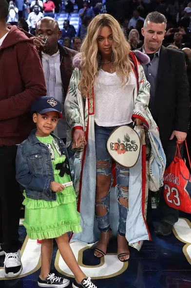 Beyoncé et Jay-Z avec Blue Ivy﻿