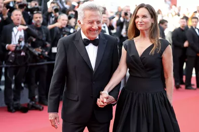 Dustin Hoffman et son épouse Lisaà Cannes, le 21 mai 2017.