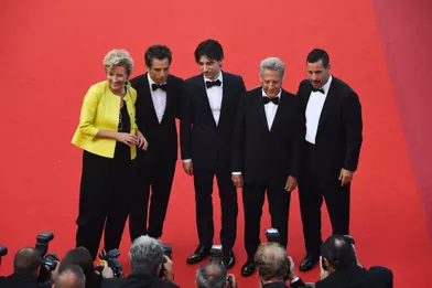 Toute l'équipe du film«The Meyerowitz Stories» à Cannes, le 21 mai 2017.