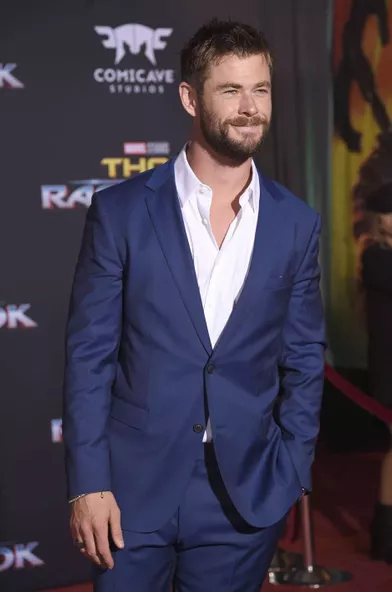 Chris Hemsworthà l'avant-première de &quot;Thor : Ragnarok&quot;, le 10 octobre à Los Angeles.