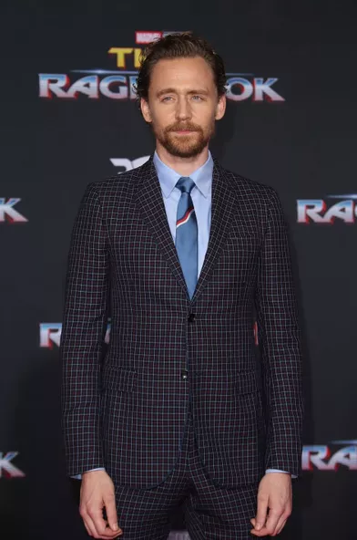 Tom Hiddlestonà l'avant-première de &quot;Thor : Ragnarok&quot;, le 10 octobre à Los Angeles.