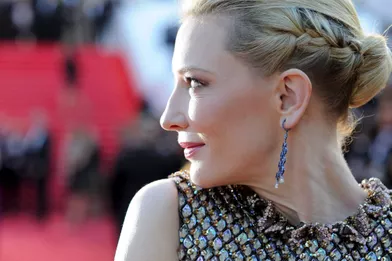 Cate Blanchett au 67e Festival de Cannes (2010) pour présenter le film d'animation &quot;Dragon 2&quot;
