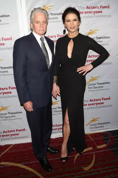 Michael Douglas et Catherine Zeta-Jones au gala de &quot;The Actor's Fund Career Transition for Dancers&quot;, le 1er novembre 2017 à New York.