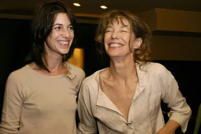 Charlotte Gainsbourg et Jane Birkinà Paris en septembre 2003