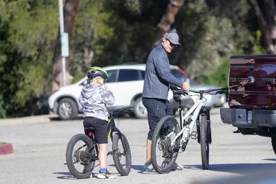 Chris Pratt et son fils Jackà Los Angeles le 21 mars 2021